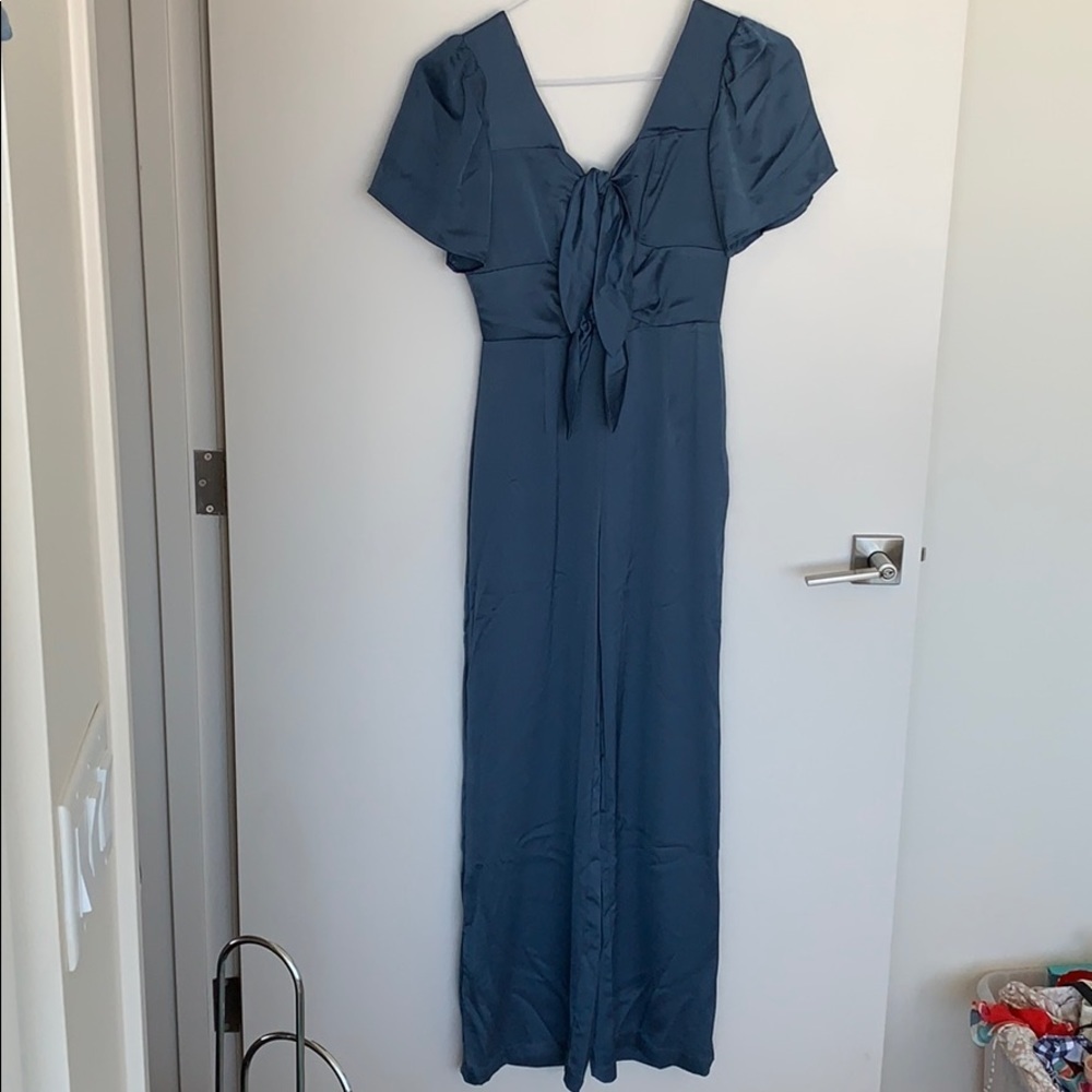 ASOS blue wide leg romper